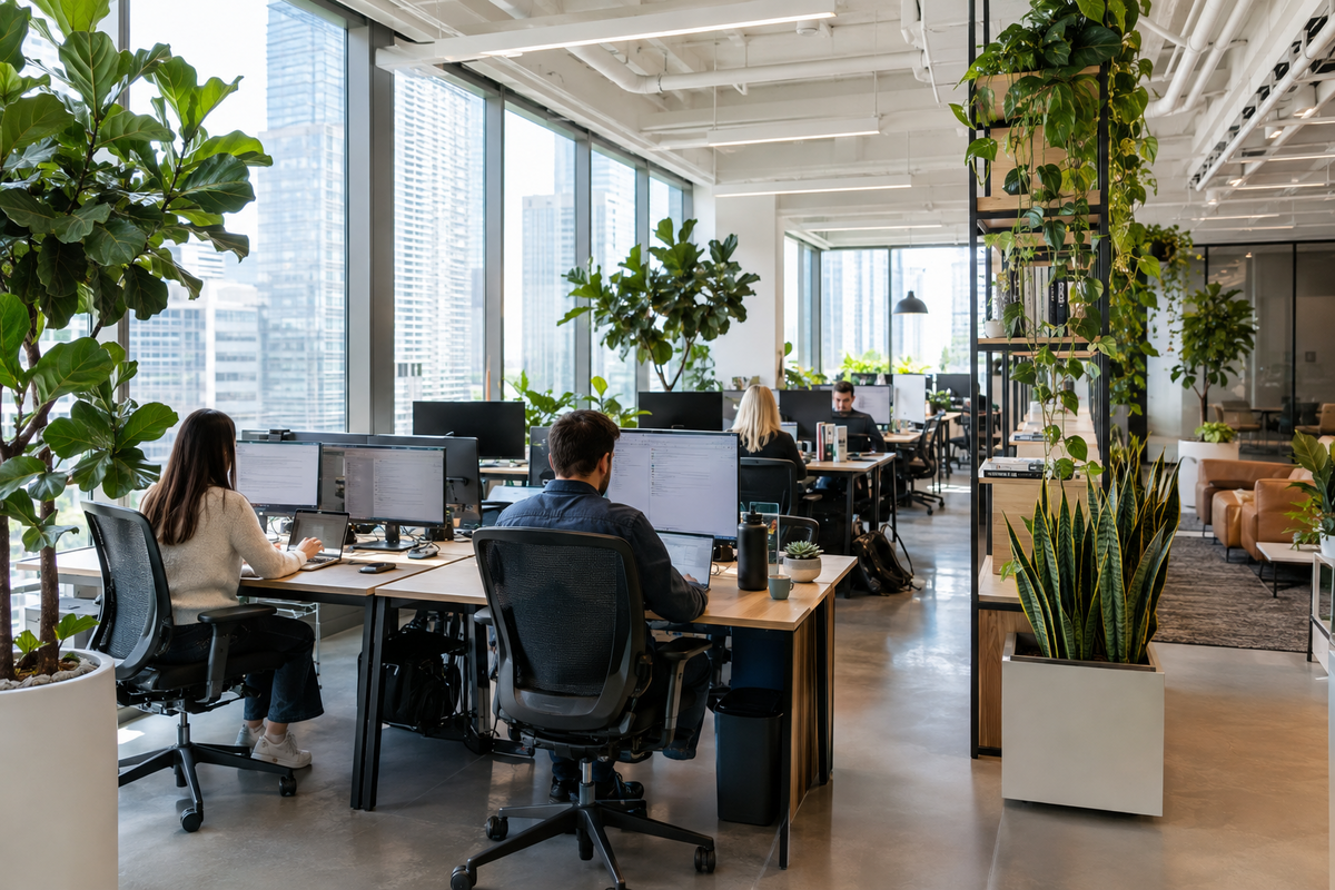 3 raisons d'intégrer les plantes tropicales dans vos bureaux