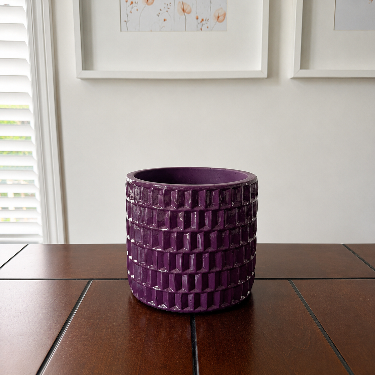 Cache-pot cylindrique maillé – 5,5 po (pour plantes de 4 po et 5 po)
