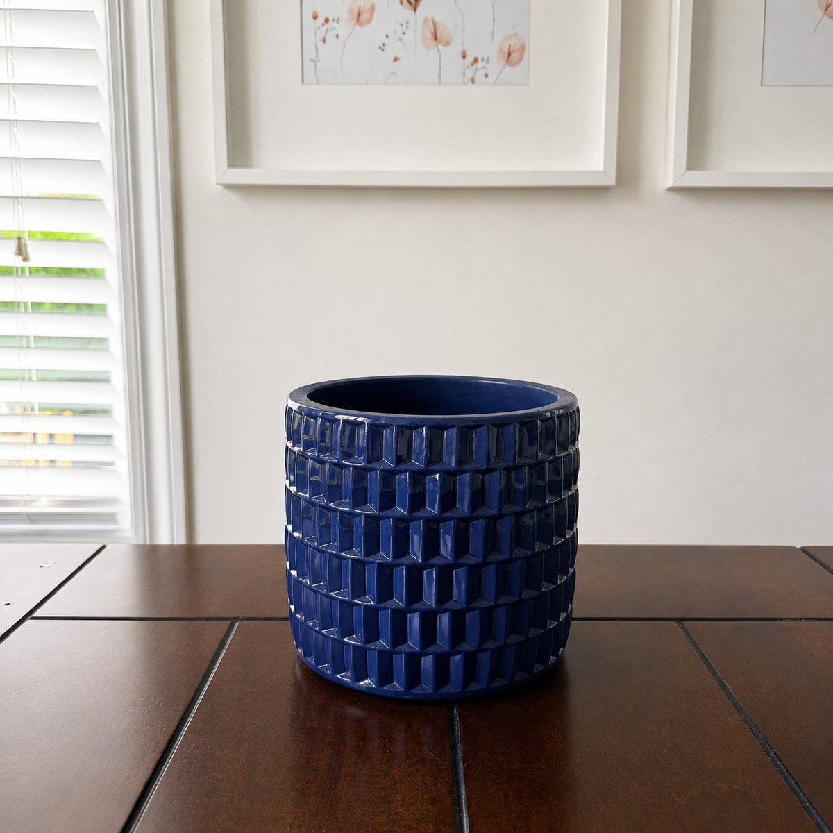 Cache-pot cylindrique maillé – 5,5 po (pour plantes de 4 po et 5 po)