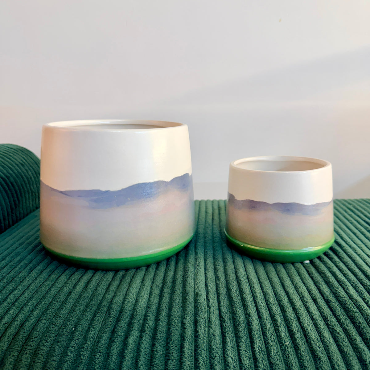 Cache-pot Paysage Alpin (disponible en 2 tailles)