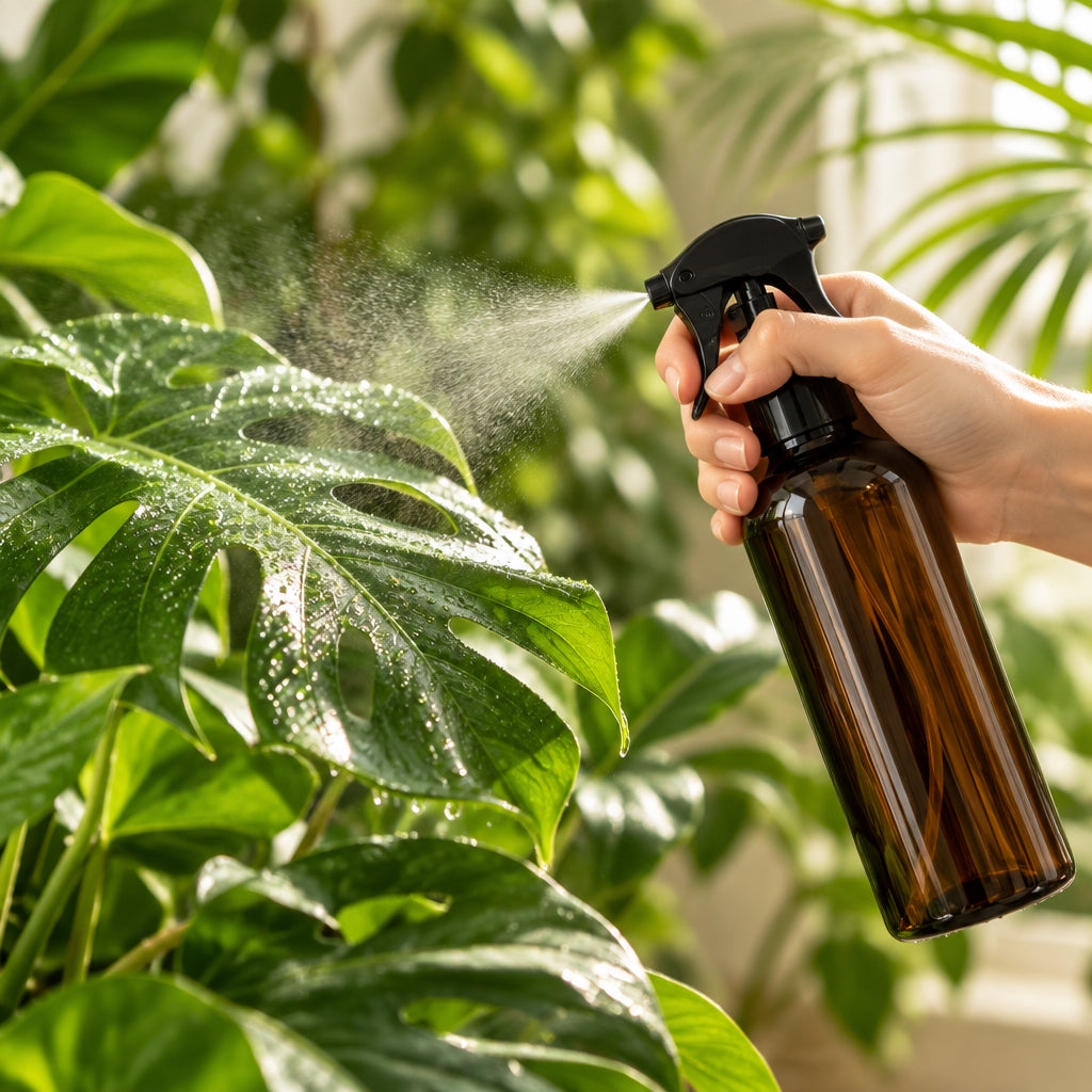 Vaporisateur à brume fine – Bouteille ambrée 300ml